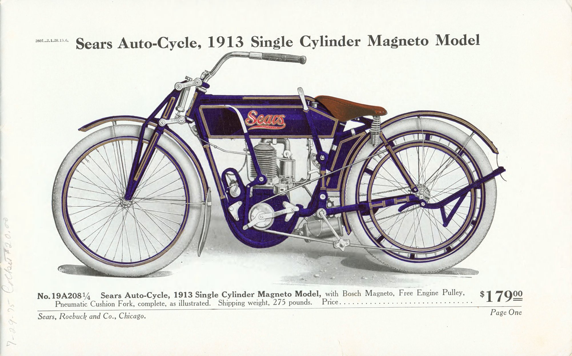 19a208 Sears Auto-Cycle 