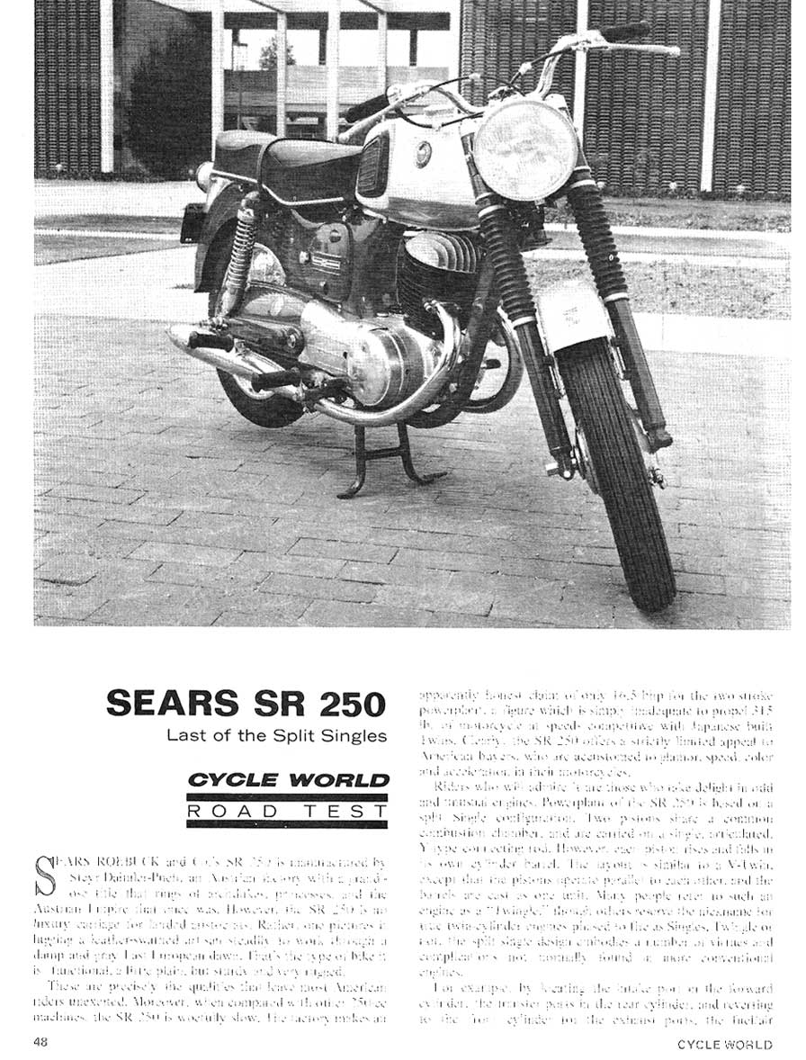 Sears SR250 Last of the Split Singles Article