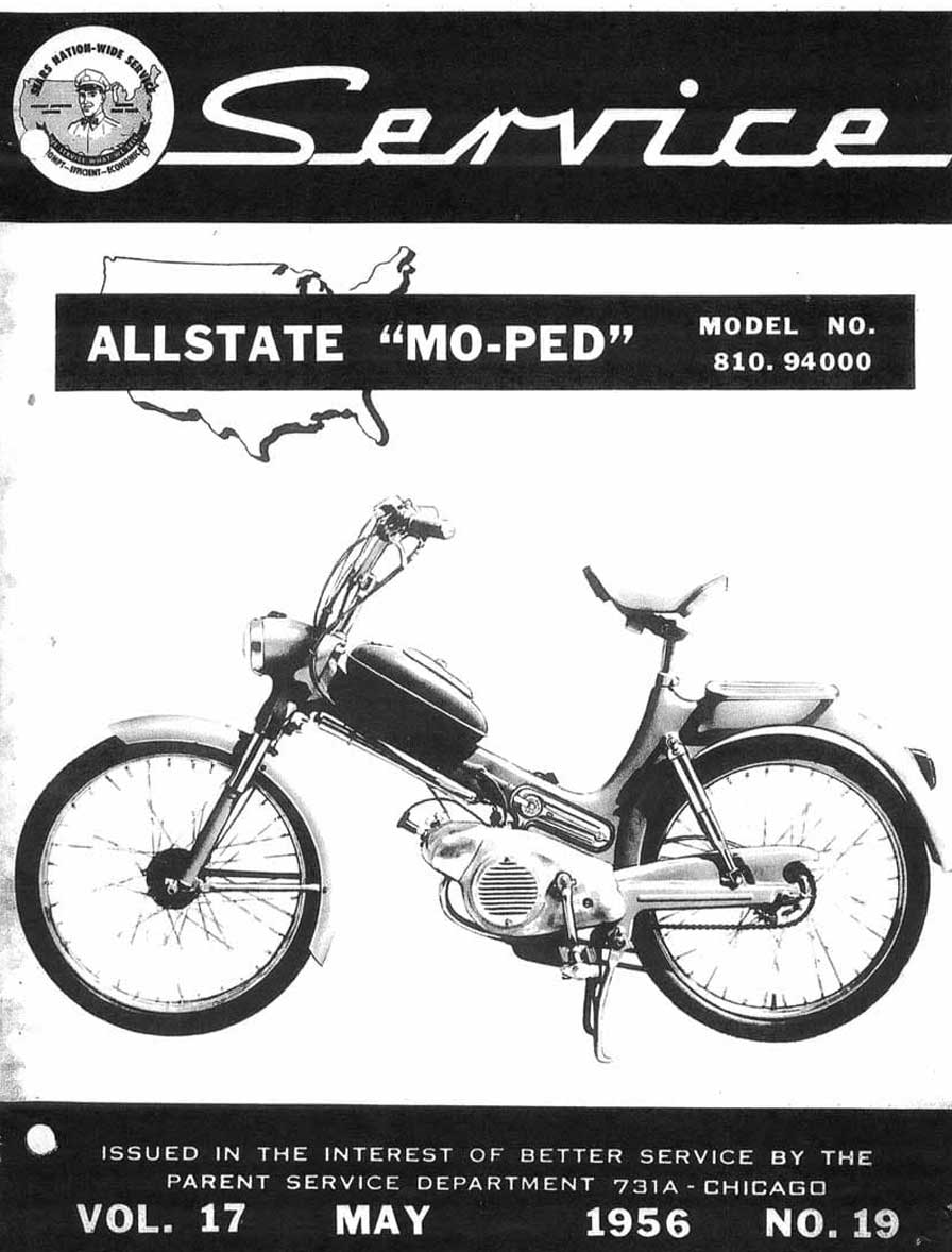 Allstate Mo-Ped May 1956 Service Manual