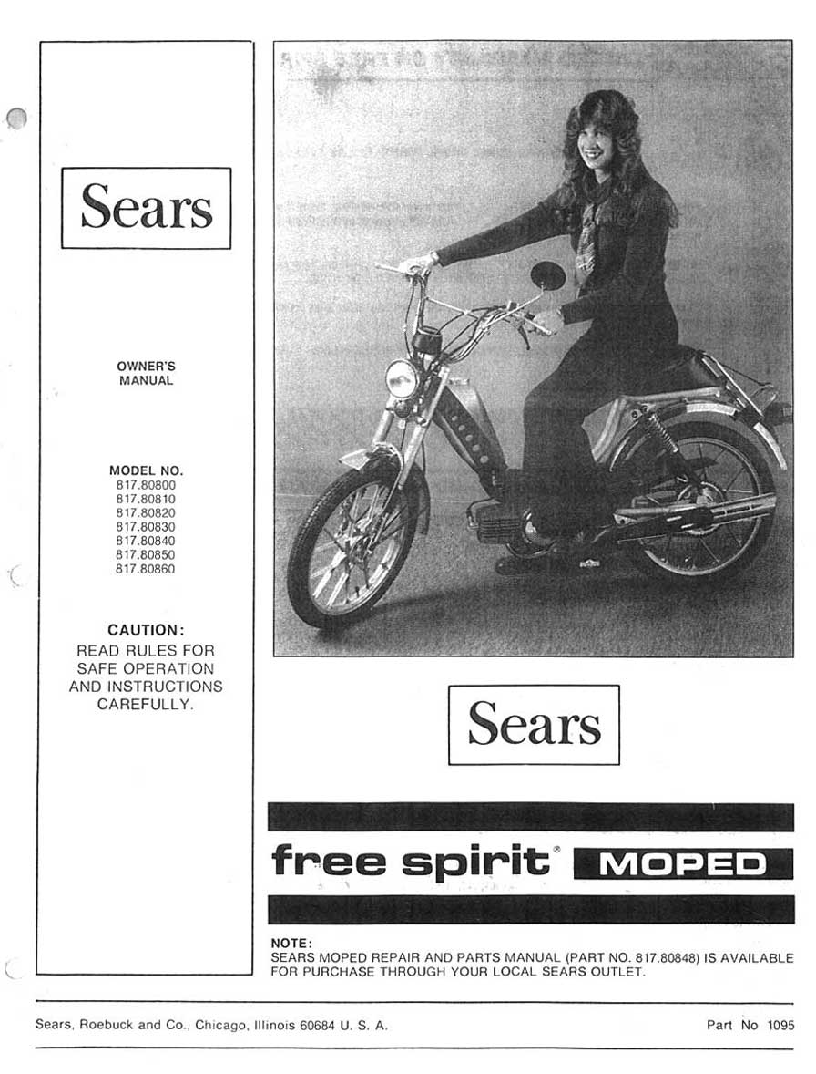 Sears Free Spirit Owner's Manual